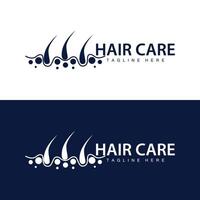 capelli cura logo design semplice capelli pelle cura silhouette illustrazione modello vettore