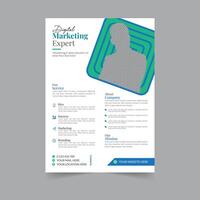 volantino aziendale design volantino aziendale modello forma geometrica poster design brochure gradiente rivista astratta sfondo spazio per foto vettore