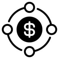 moneta collegamento icona per ragnatela, app, infografica, eccetera vettore