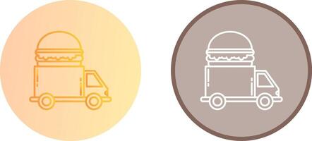 veloce cibo camion icona design vettore