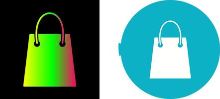 unico shopping Borsa icona design vettore