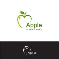 vettore di progettazione del modello di logo della mela