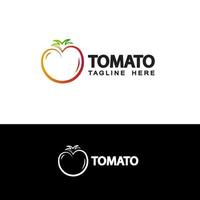 vettore di progettazione del modello di logo del pomodoro