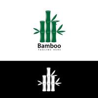 vettore di progettazione del modello di logo di bambù