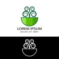 vettore di progettazione del modello di logo del giardino dell'albero