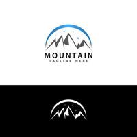 vettore di progettazione del modello di logo di montagna