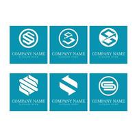 vettore di progettazione del logo della lettera s aziendale aziendale