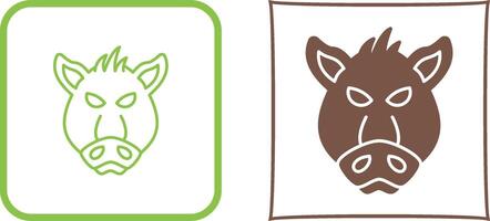 disegno dell'icona di maiale vettore