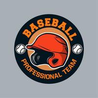 distintivo di baseball logo emblema modello squadra professionale di baseball vettore