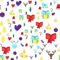 buon natale seamless pattern vettore