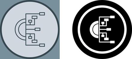 diagramma di flusso icona design vettore