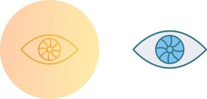 unico occhio icona design vettore