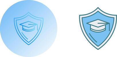 formazione scolastica protezione icona design vettore