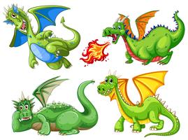 Set di drago verde