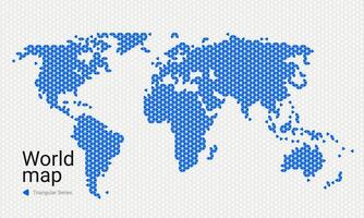 mondo carta geografica. triangolare modello vettore