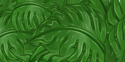 Disegno di sfondo con foglie verdi vettore