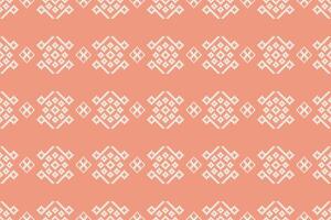 etnico geometrico tessuto modello attraversare punto.ikat ricamo etnico orientale pixel modello rosa rosa oro sfondo. astratto, illustrazione. trama, abbigliamento, sciarpa, decorazione, seta sfondo. vettore