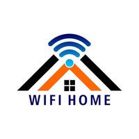 Internet casa logo illustrazione design vettore