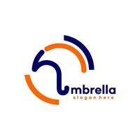 ombrello logo modello illustrazione design vettore