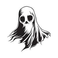 Halloween fantasma design immagini. illustrazione di un' fantasma vettore