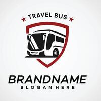 sicuro autobus logo design vettore