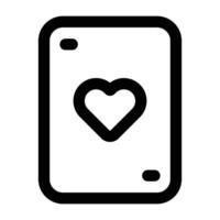 semplice poker carte icona. il icona può essere Usato per siti web, Stampa modelli, presentazione modelli, illustrazioni, eccetera vettore