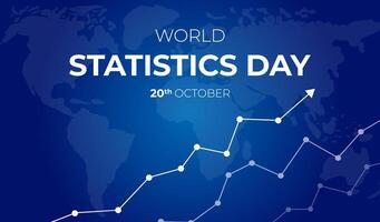 mondo statistica giorno sfondo illustrazione vettore