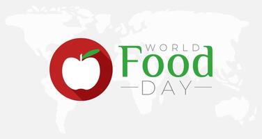 mondo cibo giorno sfondo bandiera illustrazione vettore