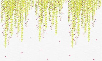 illustrazione di sospeso floreale pianta isolato su bianca sfondo vettore