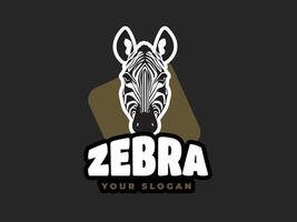 zebra illustrazione logo vettore