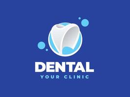 design del logo della clinica odontoiatrica vettore
