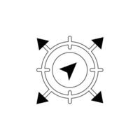 icona di semplice le forme di punto di Posizione vettore