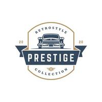 classico auto logo modello design elemento Vintage ▾ stile vettore