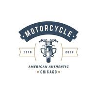 motociclo club logo modello design elemento Vintage ▾ stile vettore
