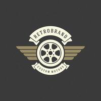 auto ruota logo modello design elemento Vintage ▾ stile vettore