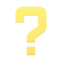 domanda marchio giallo Chiedi punto FAQ Aiuto problema soluzione informazione idea 3d icona vettore