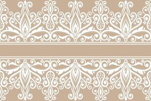 damasco modello sfondo geometrico etnico orientale ikat senza soluzione di continuità modello tradizionale design per sfondo, tappeto, sfondo, vestiario, avvolgere, batik, tessuto, illustrazione ricamo. vettore