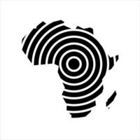 africano Tech icona logo concetto. design modello vettore