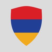 Armenia bandiera nel scudo forma vettore