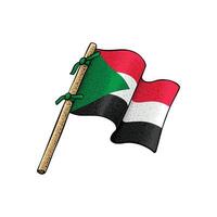 Sudan nazione bandiera vettore