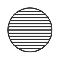 icona lineare intero simbolo. illustrazione di linea sottile. simbolo di contorno del cerchio a fette. disegno vettoriale isolato contorno