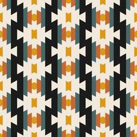 colorato azteco geometrico modello. colorato geometrico strisce senza soluzione di continuità modello azteco sud-ovest stile. etnico geometrico modello uso per tessuto, tessile, casa decorazione elementi, tappezzeria. vettore