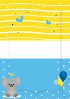 astratto sfondo per compleanno celebrare, bambino capo, anniversario, e altro saluto con carino colore vettore