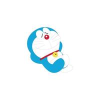 Doraemon è addormentato cartone animato personaggio giapponese anime vettore