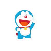 Doraemon cartone animato carino personaggio giapponese anime vettore