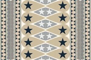 tessuto geometrico etnico modello, nativo americano tribale tessuto, piastrella, tappeto, , illustrazione disegno, su Marina Militare blu sfondo vettore