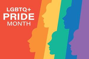 orgoglio giorno LGBTQ concetto, lgbt orgoglio mese manifesto design. sfondo design disposte nel arcobaleno, lgbt colori vettore