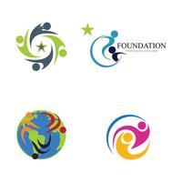fondazione logo e simbolo vettore