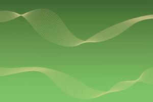 verde astratto sfondo con ondulato Linee. progettista elegante manifesto, coperchio, affettuoso. illustrazione. vettore
