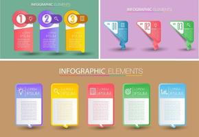 modello di casella di testo moderna, banner infografica vettore